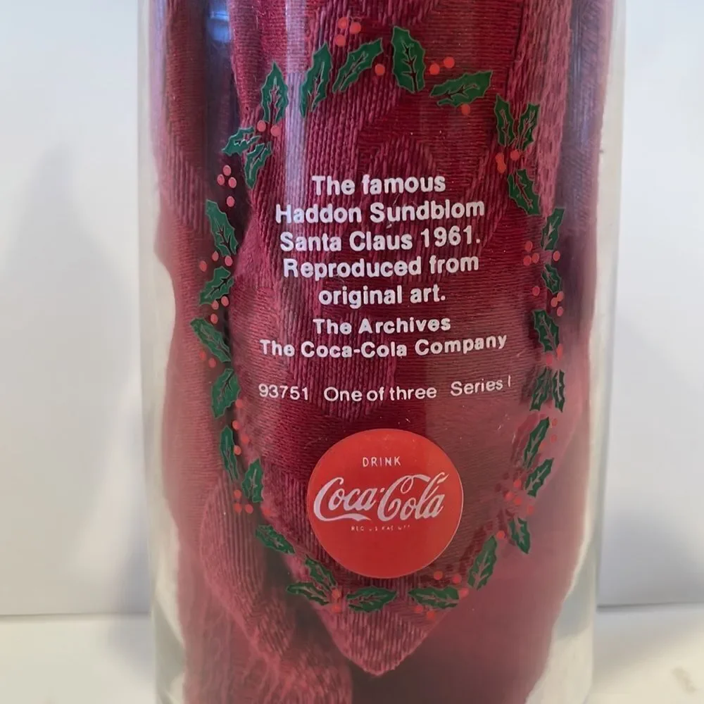 COCA COLA Santa Claus Drinking Glass 